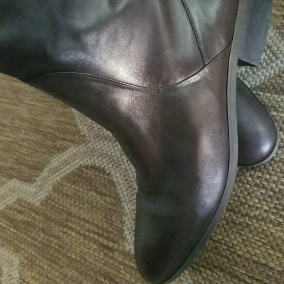 Leather Mid Calf Boots - Picture 7 of 9